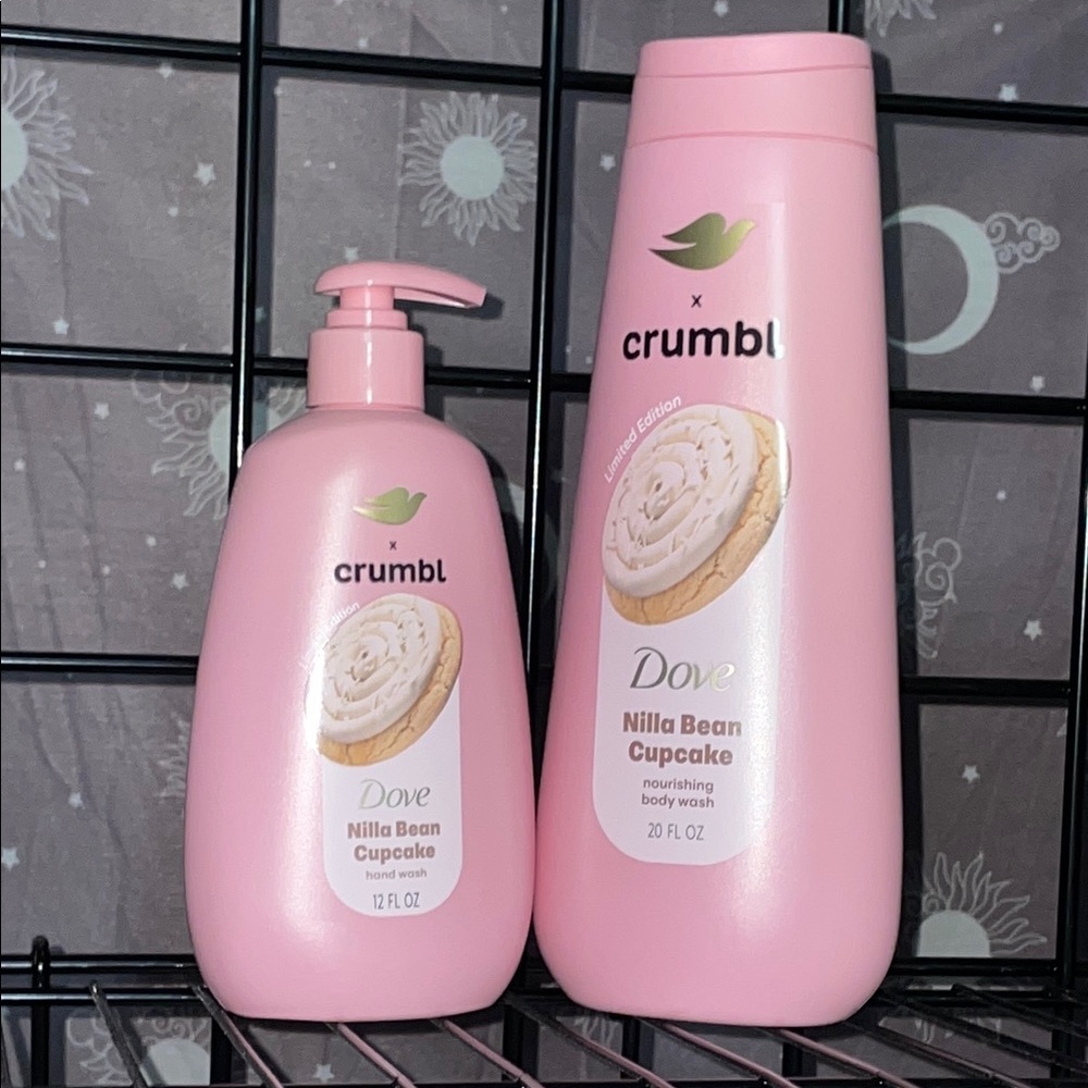Crumbl X Dove Nilla Bean Cupcake Body & Hand Wash set